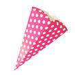 Pochocleras cono lunares fucsia 10u